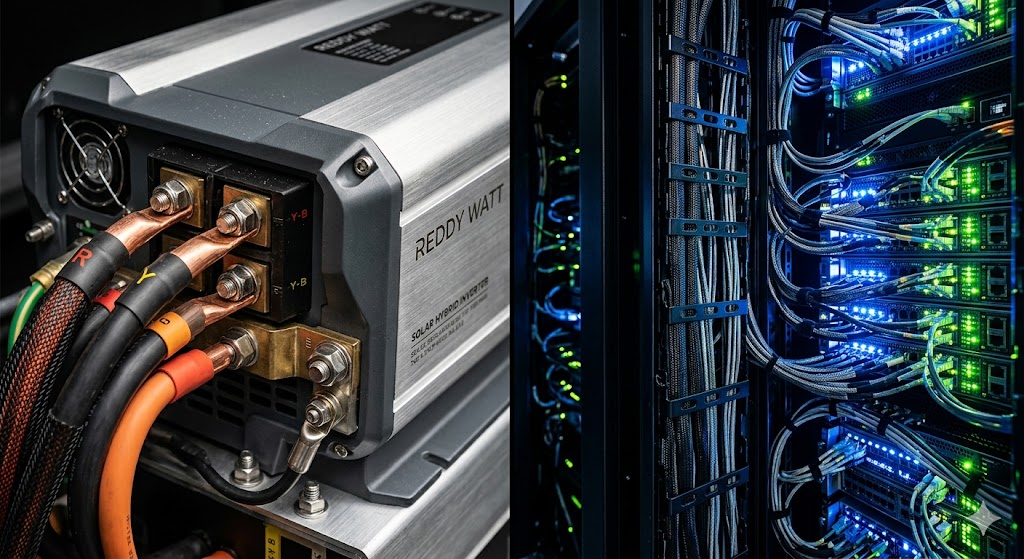 Solar hybrid inverter wiring